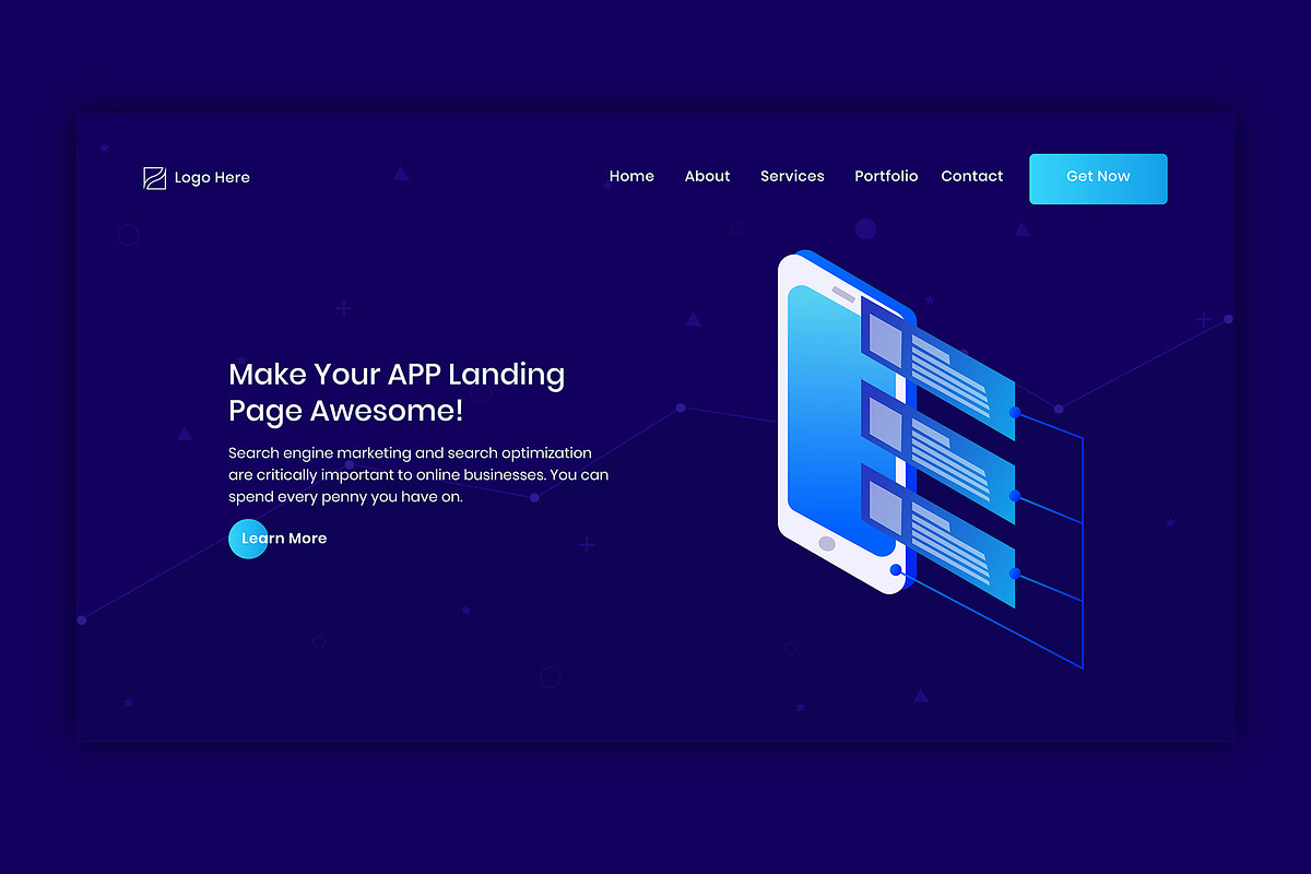 Website Header with illustration, a Device Mockup by Avabil (Photo 6 of 10)