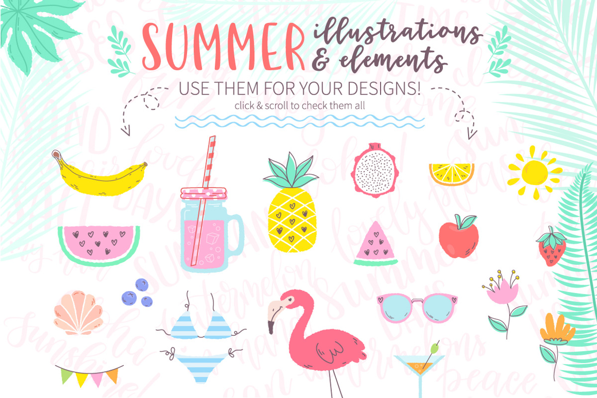 Summer Vibes Design Pack, a Decorative Illustration by Yuzach (Photo 6 of 13)