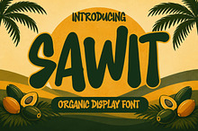 Sawit - Organic Display Font