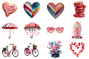 Valentine Watercolor Clipart, an Illustration by Designworld (Thumbnail 3 of 4)