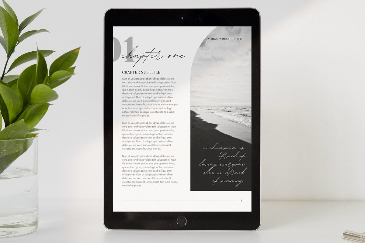 Black and White Ebook Template, a Marketing Template by frommakertomaker (Photo 8 of 10)