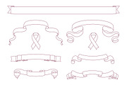 Pink fashion stylish ribbon banners, an Object Graphic by ExpressShop (Thumbnail 7 of 7)