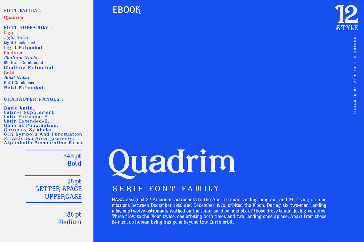 Quadrim - Serif Font Family preview 5