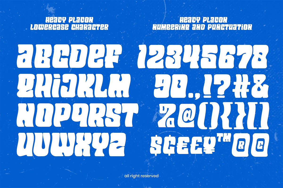 Heavy Plavon Font, a Sans Serif Font by Rasiorise Studio (Photo 5 of 12)