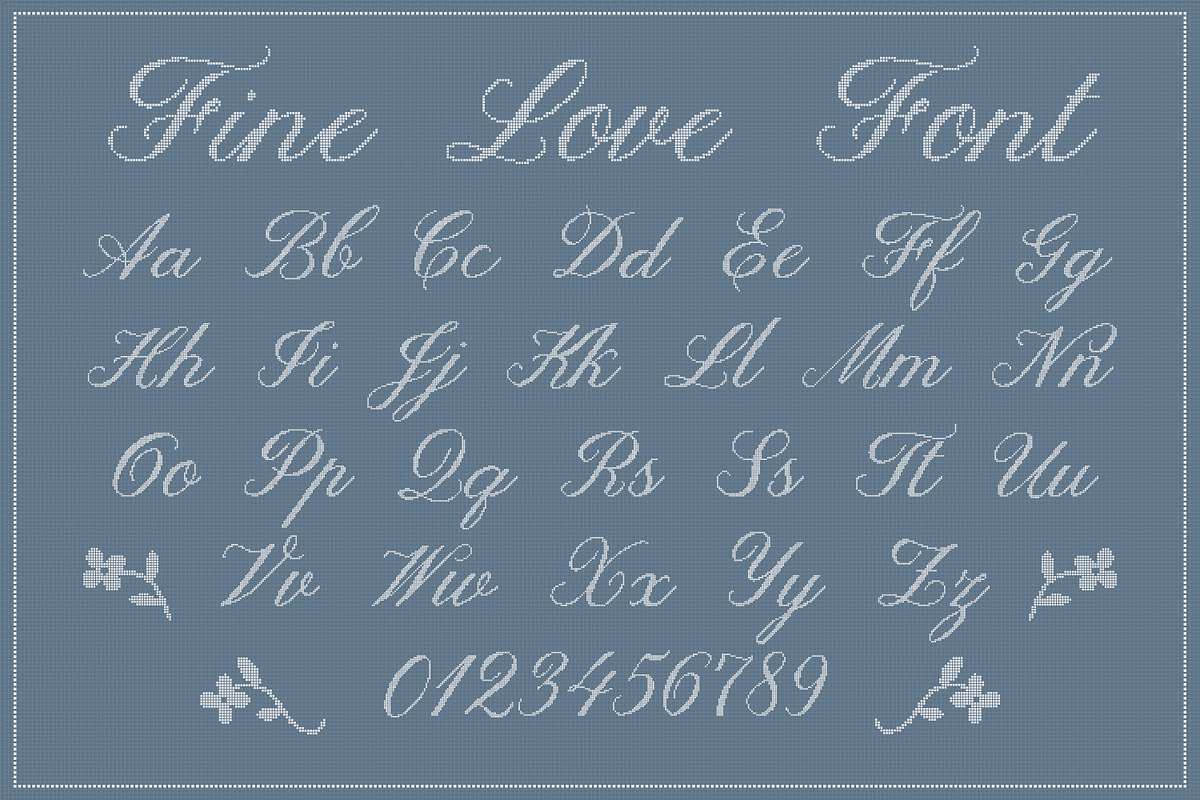 Fine Love Handcrafted Pixel Font, a Script Font by AnMark (Photo 8 of 11)