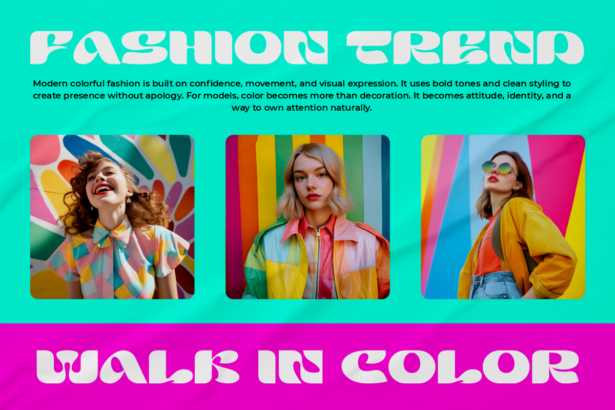 Nomza Modern Bold Display Font, a Font by PutraCetol Studio (Photo 4 of 5)