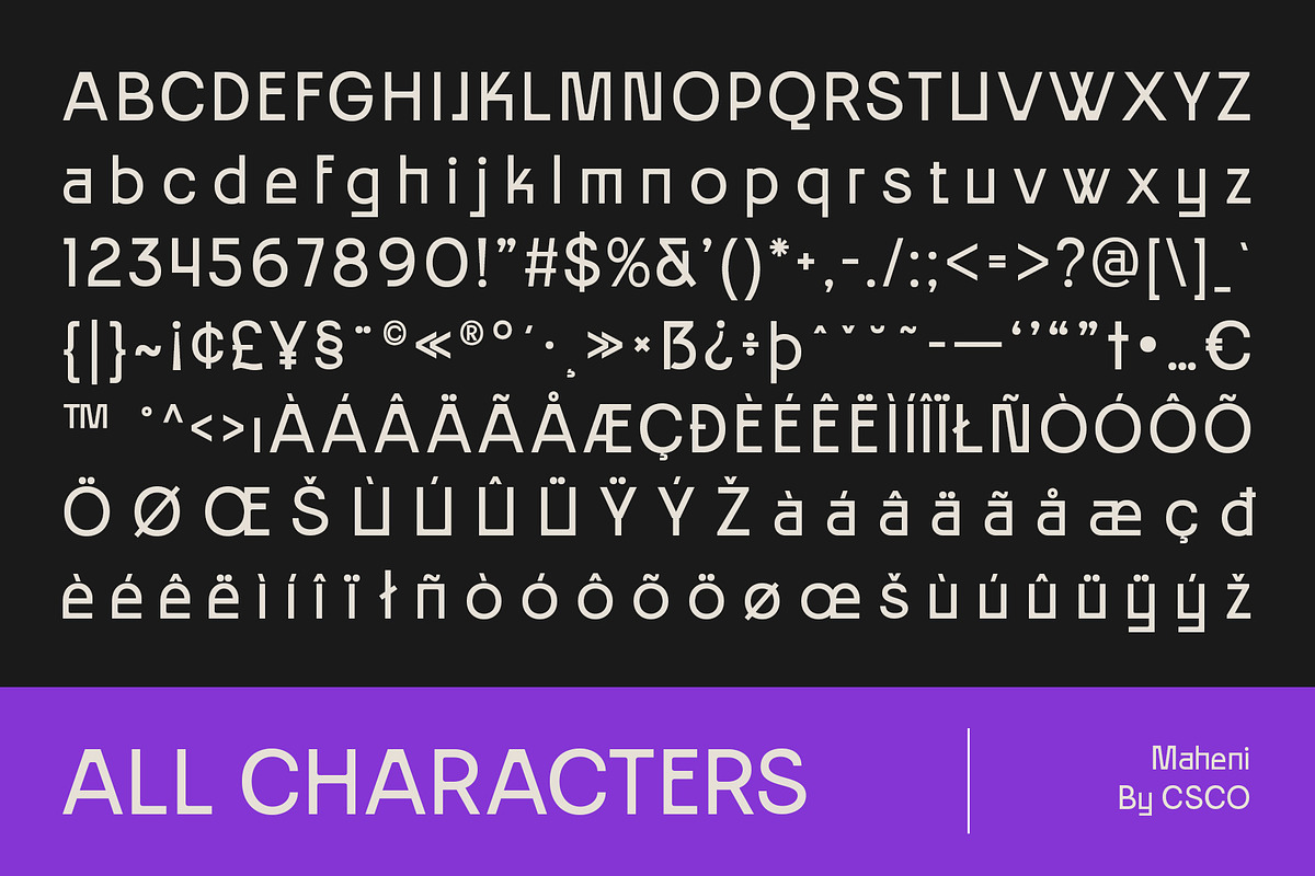 Maheni – Contemporary Sans, a Sans Serif Font by Craft Supply Co. (Photo 8 of 8)