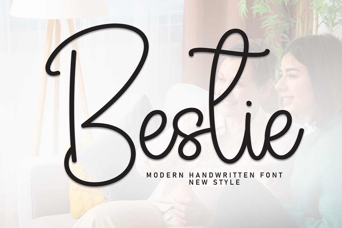 Bestie | Script Font, a Handwritten Font by Scratchones (Photo 1 of 8)