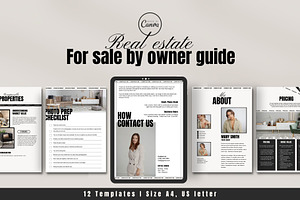 Printable For Sale Real estate guide, a Flyer Template by Marketello Studio