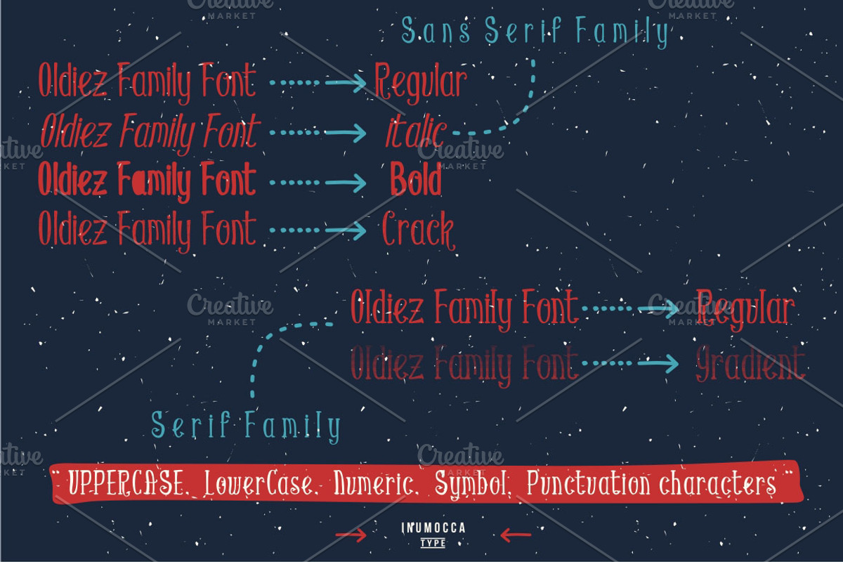 Oldiez Font Family + bonus preview 4