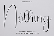 Nothing, a Handwritten Font by FreshTypeINK (Thumbnail 1 of 8)