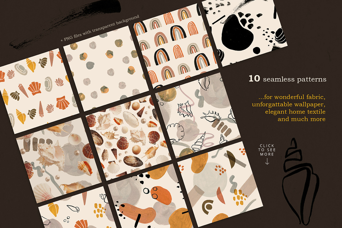 Pearl abstract graphic collection., an Object Graphic by Dinkoobraz (Photo 3 of 11)