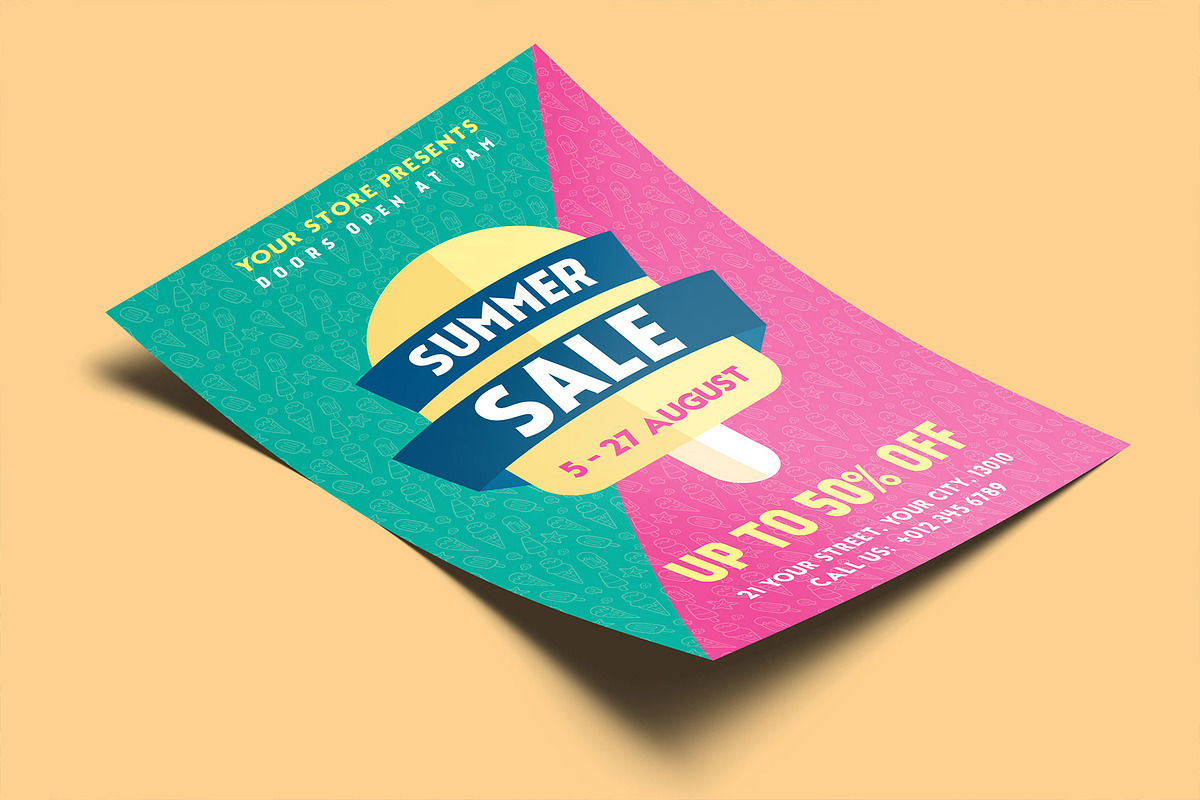 Summer Sale Flyer, a Flyer Template by Rafoz (Photo 2 of 3)