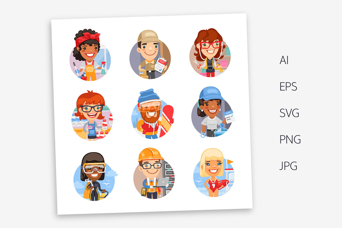 100+ Professions Avatars, an Icon by Voysla's Shop (Photo 13 of 17)