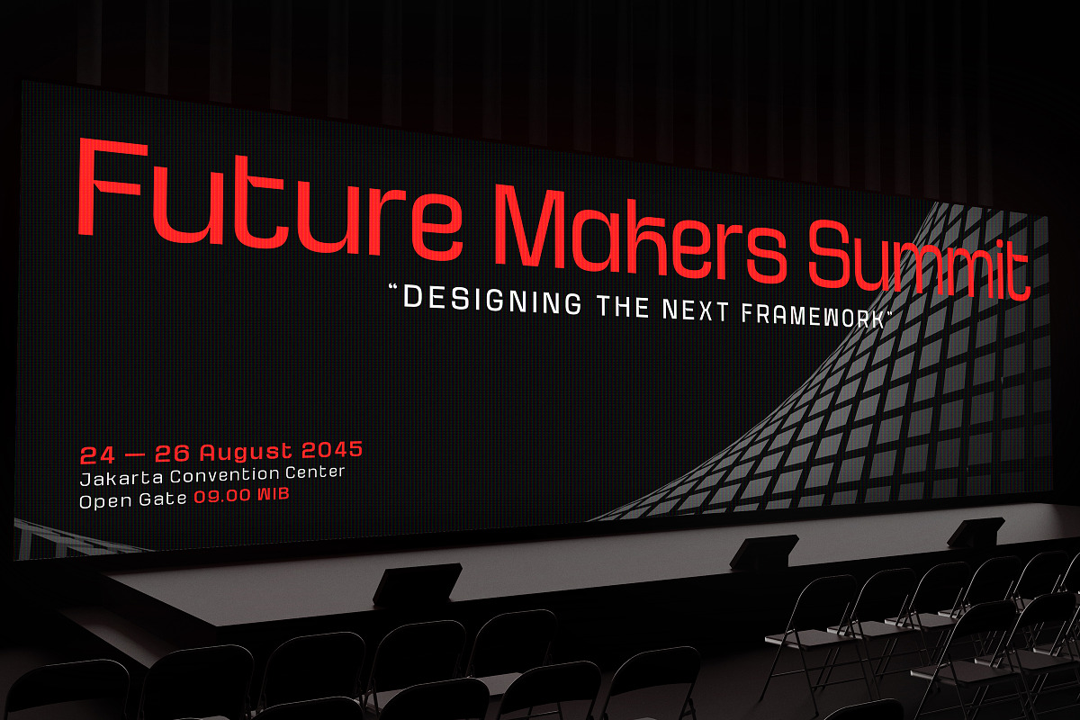 Kycron - Futuristic Sans Font Family, a Sans Serif Font by Sekyra Lab (Photo 10 of 13)