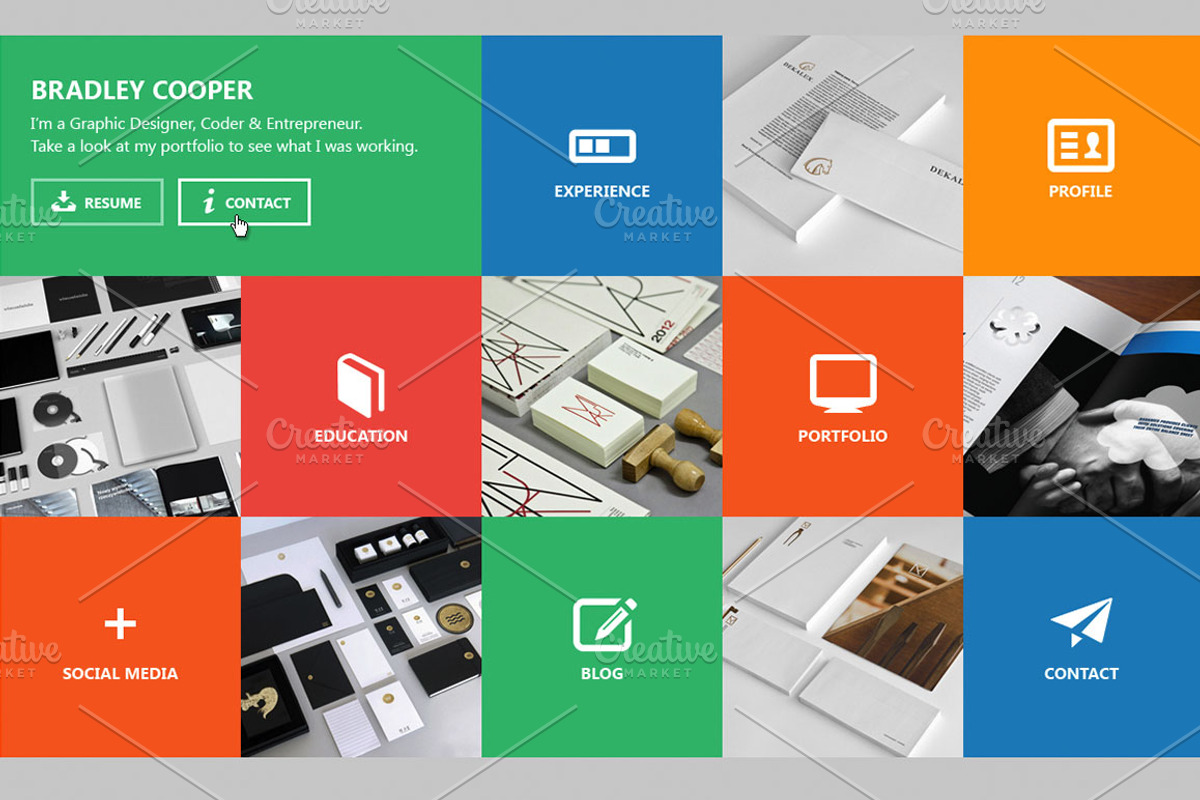 Cooper- Multicolor Flat Professional, a Websites & App Template by MustacheThemes (Photo 2 of 4)
