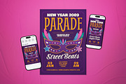 New Year Parades Set, a Flyer Template by The Good Store (Thumbnail 1 of 2)