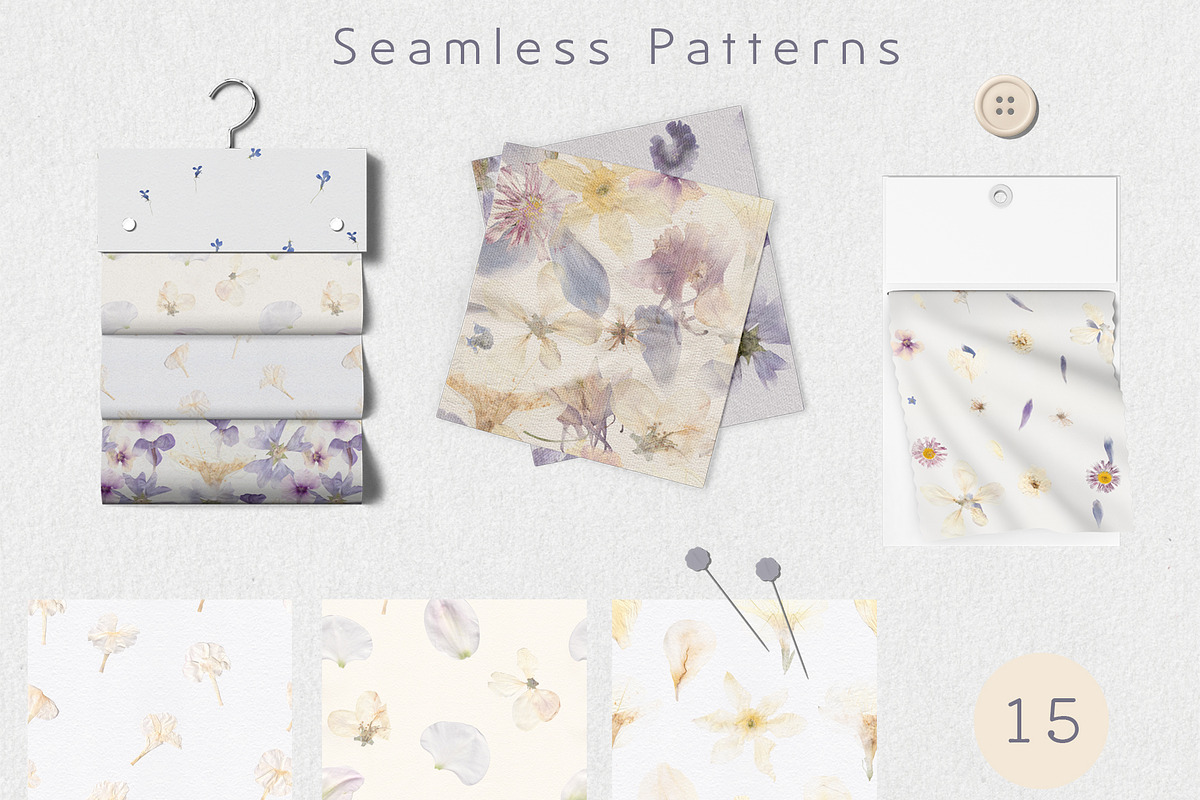 Hana Washi Seamless paper Flower PNG, a Pattern Graphic by mila_leev (Photo 2 of 23)
