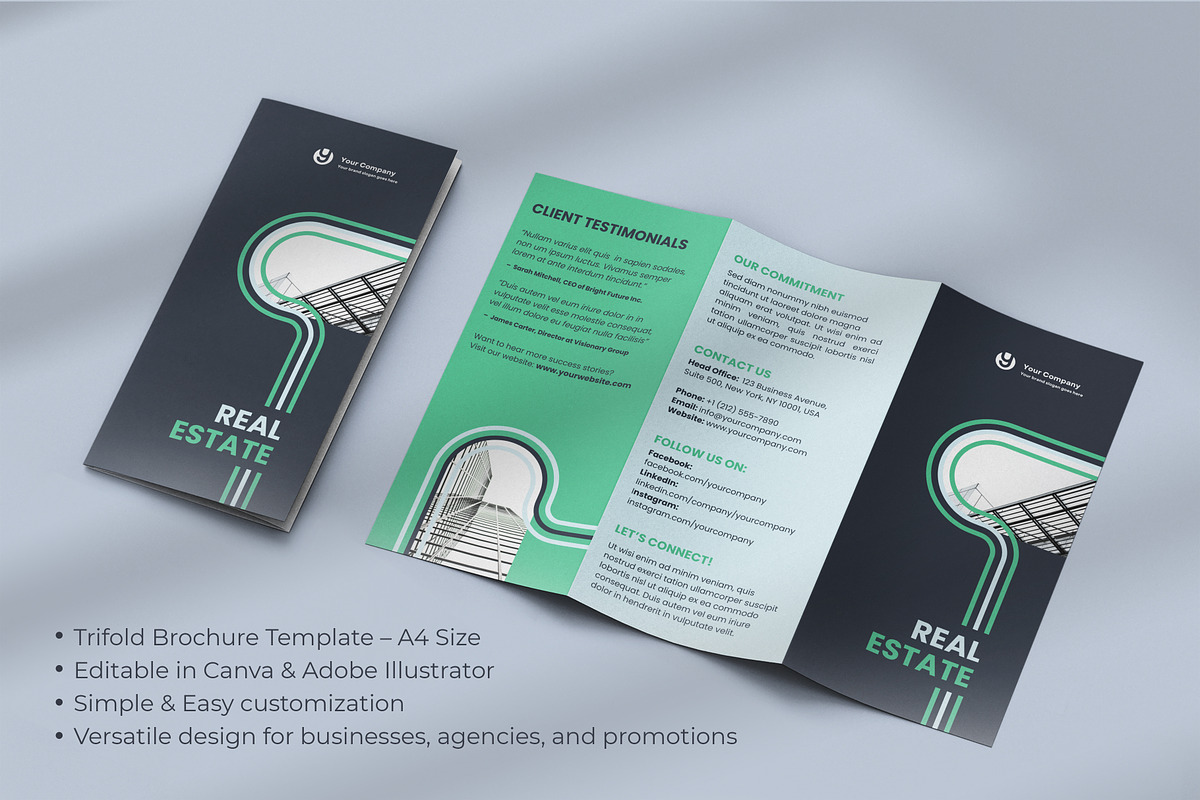 All Purpose Trifold Brochure 04, a Brochure Template by WheelieMonkey (Photo 4 of 4)