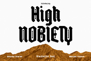 High Nobiety Modern Blackletter Font, a Blackletter Font by Maulana Creative (Thumbnail 1 of 8)