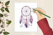 Watercolor Purple Boho Interior, a Graphic by designcity5 (Thumbnail 5 of 5)
