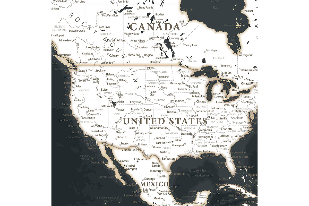 Vector World Map - Pacific View, a Graphic by PorcuPen Works (Photo 6 of 6)