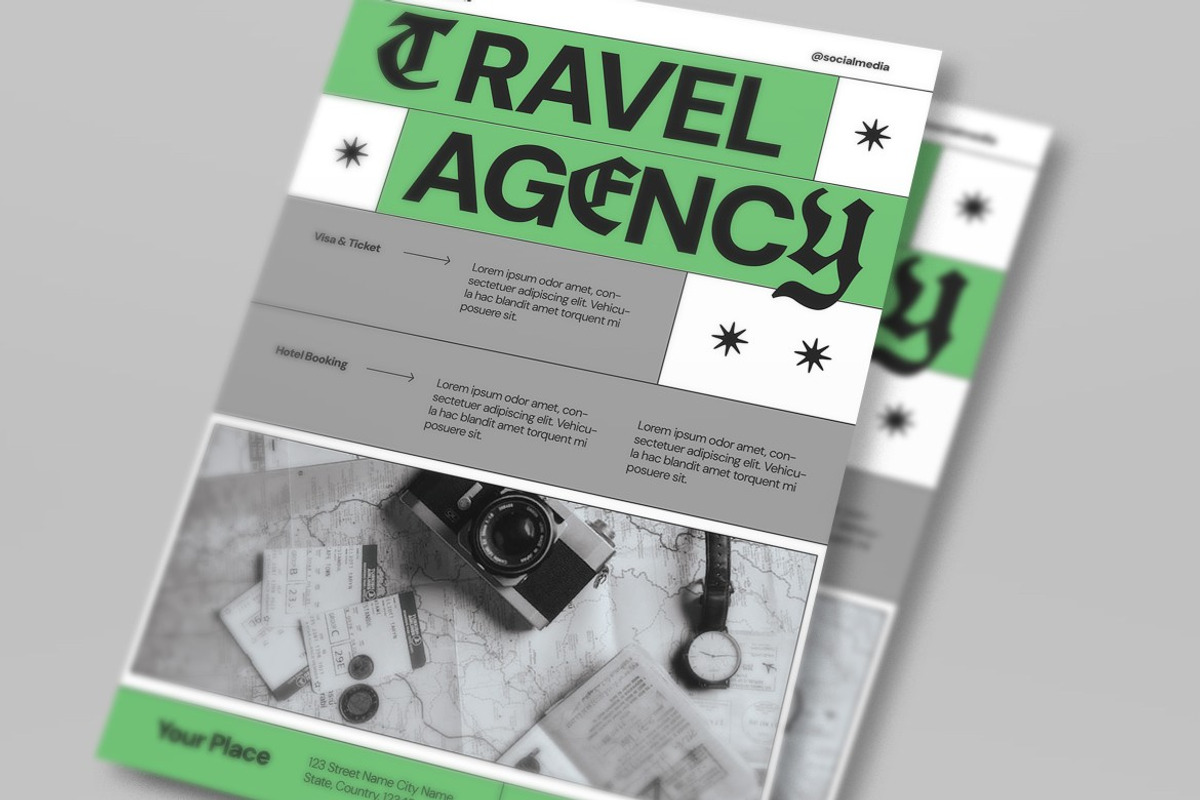 Travel Agency Flyer, a Flyer Template by graphicook (Photo 2 of 3)