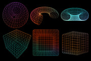 100 3D Wireframe Brushes & PNGs, a Brush Add-On by xresch (Thumbnail 8 of 14)