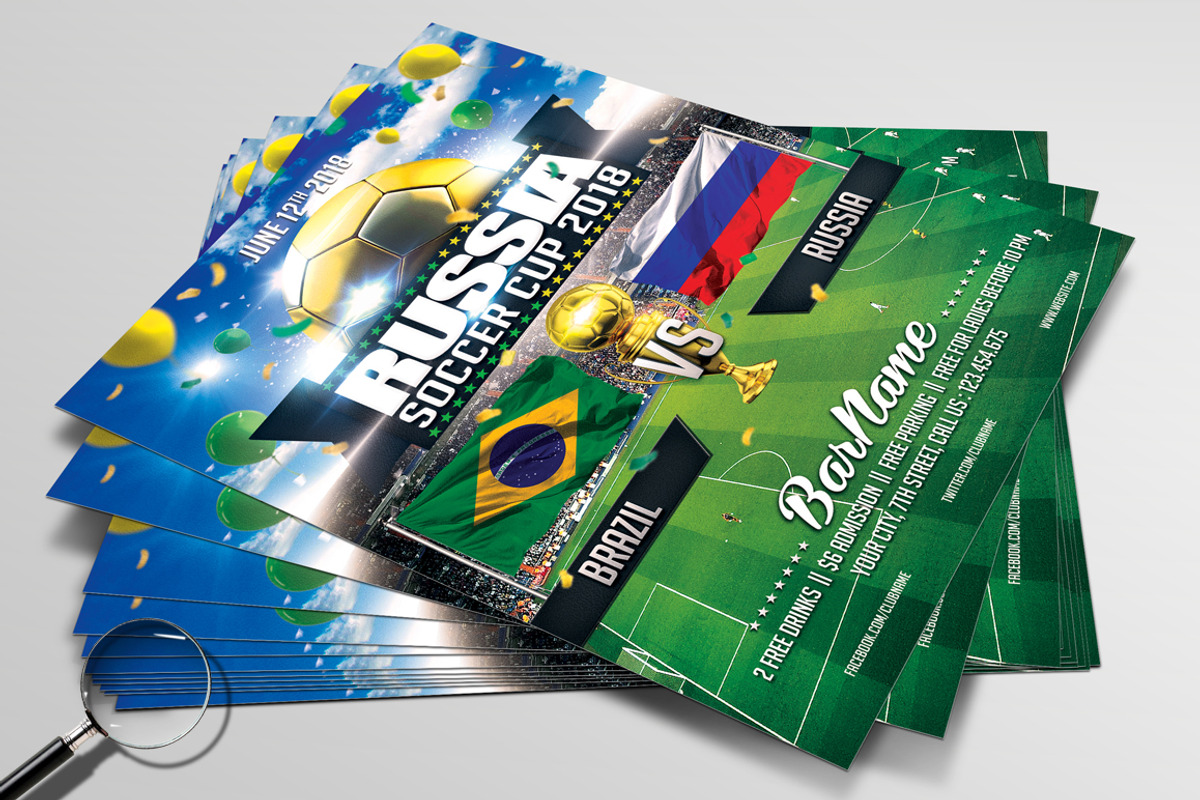 Soccer World Cup 2022 | 2in1 Flyer, a Flyer Template by GIGA-TEMPLATE (Photo 4 of 9)