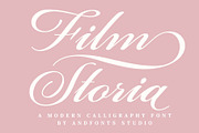 Film Storia, Calligraphy Font, a Script Font by Andfonts (Thumbnail 1 of 8)