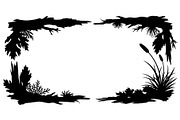 Decorative Nature Frame Silhouette, a Graphic by BIPLOB EXPERT (Thumbnail 3 of 13)