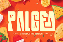 Palgea || Decorative Food Font