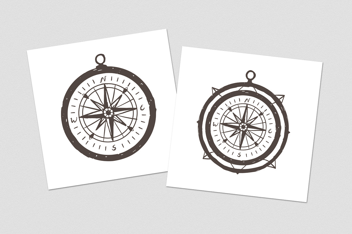 Compass with a wind rose, an Illustration by Good Studio (Photo 3 of 3)