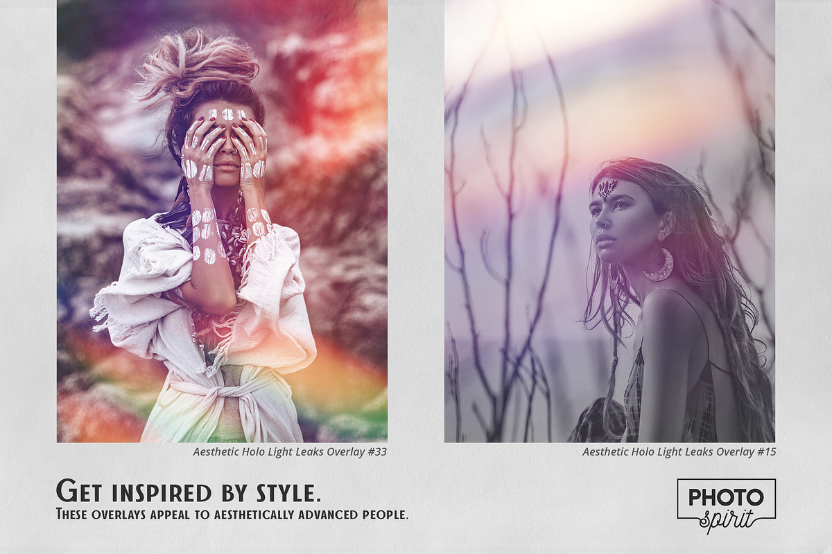 Aesthetic Holo Light Leaks Overlays, an Action Add-On by PhotoSpirit (Photo 7 of 8)