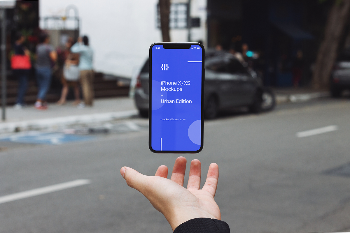 iPhone X/XS Mockups Urban Edition, an iPhone Mockup by Fields (Photo 2 of 9)