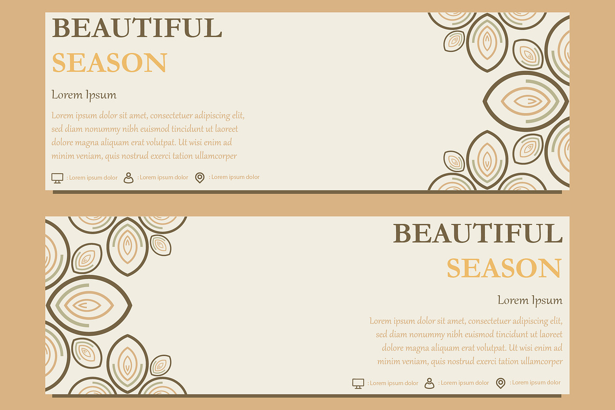 Abstract Floral Banner Template, a Marketing Template by sekitarief (Photo 3 of 3)