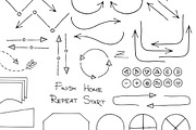 Doodle Flowchart Interface Elements, a Work Illustration by Albert Does Stuff (Thumbnail 5 of 6)