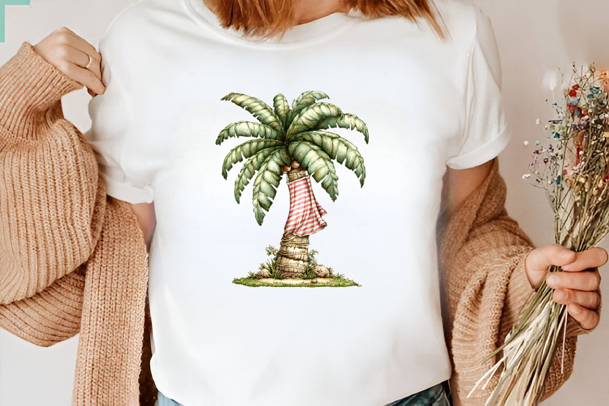 Whimsical Summer Palm Tree Clipart B, an Illustration by SVGArt (Photo 7 of 9)