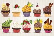 Vector cupcake collection, an Icon by Irtsya (Thumbnail 3 of 4)