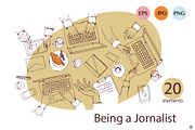 Being a journalist, a Person Illustration by Olillia (Thumbnail 9 of 12)