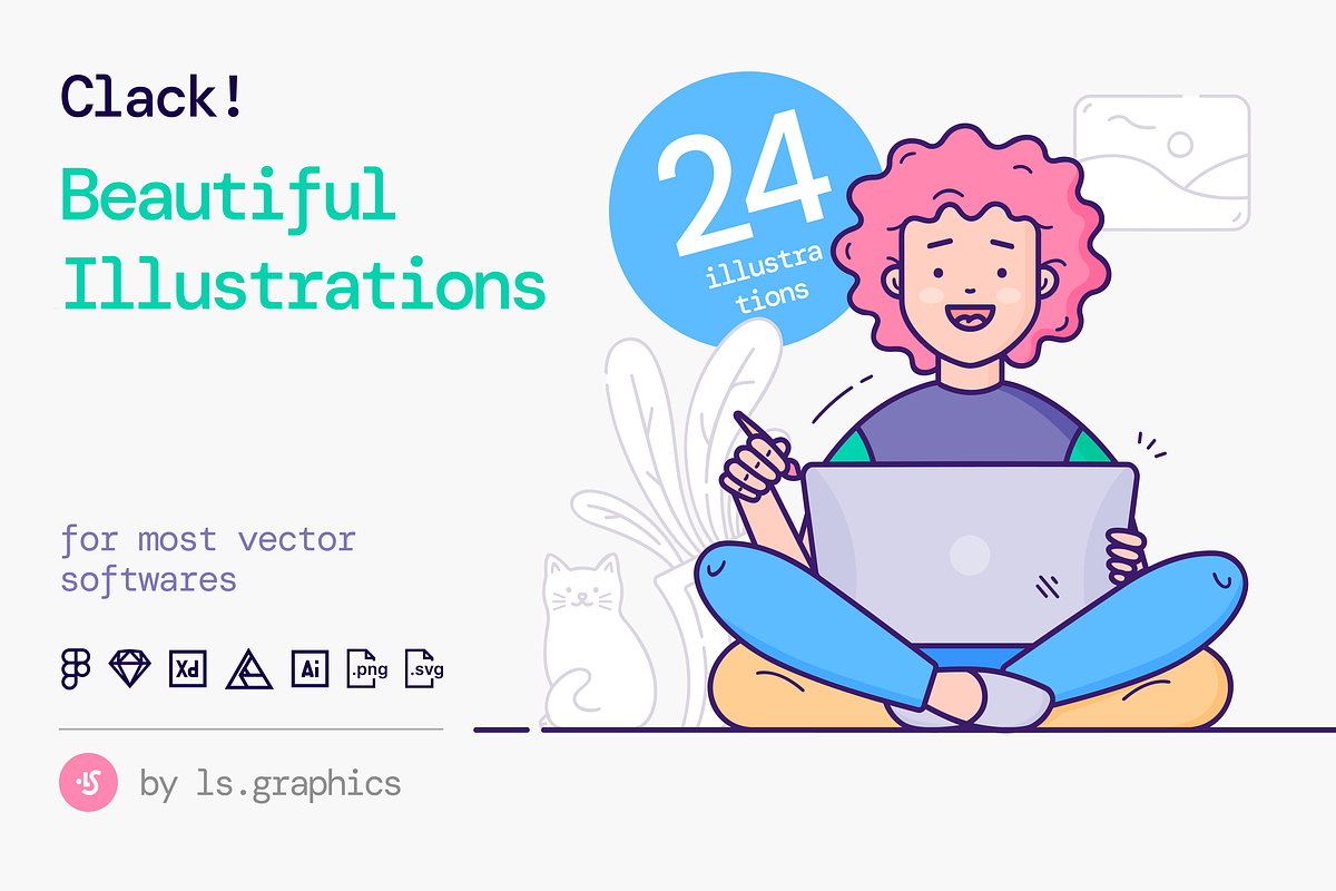 Clak! Illustration Kit, a Templates & Theme by ls-illustrations (Photo 1 of 7)