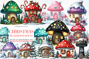 Christmas  Mushroom House Clipart, an Illustration by Designworld (Thumbnail 1 of 6)
