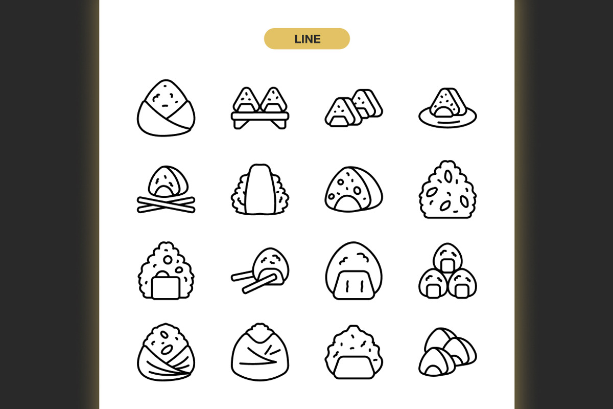 Onigiri Icons, an Icon by Spacepixel Creative (Photo 2 of 3)