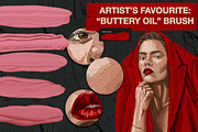 Thick Paint brushes for Procreate, a Brush Add-On by TheWhiteCatLab (Thumbnail 6 of 10)