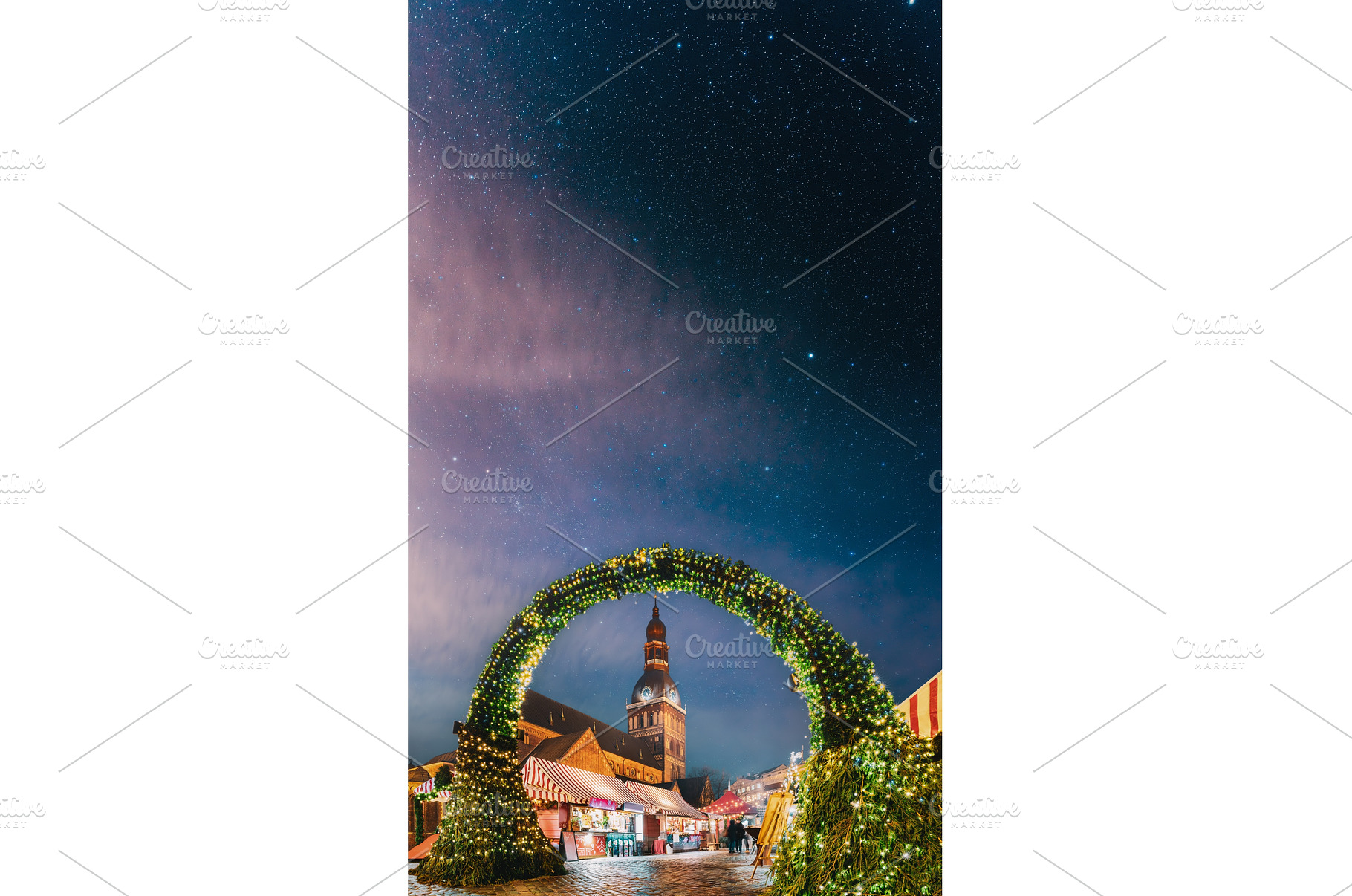 Riga, Latvia. Traditional Christmas, an Architecture Photo by Our Amazing World