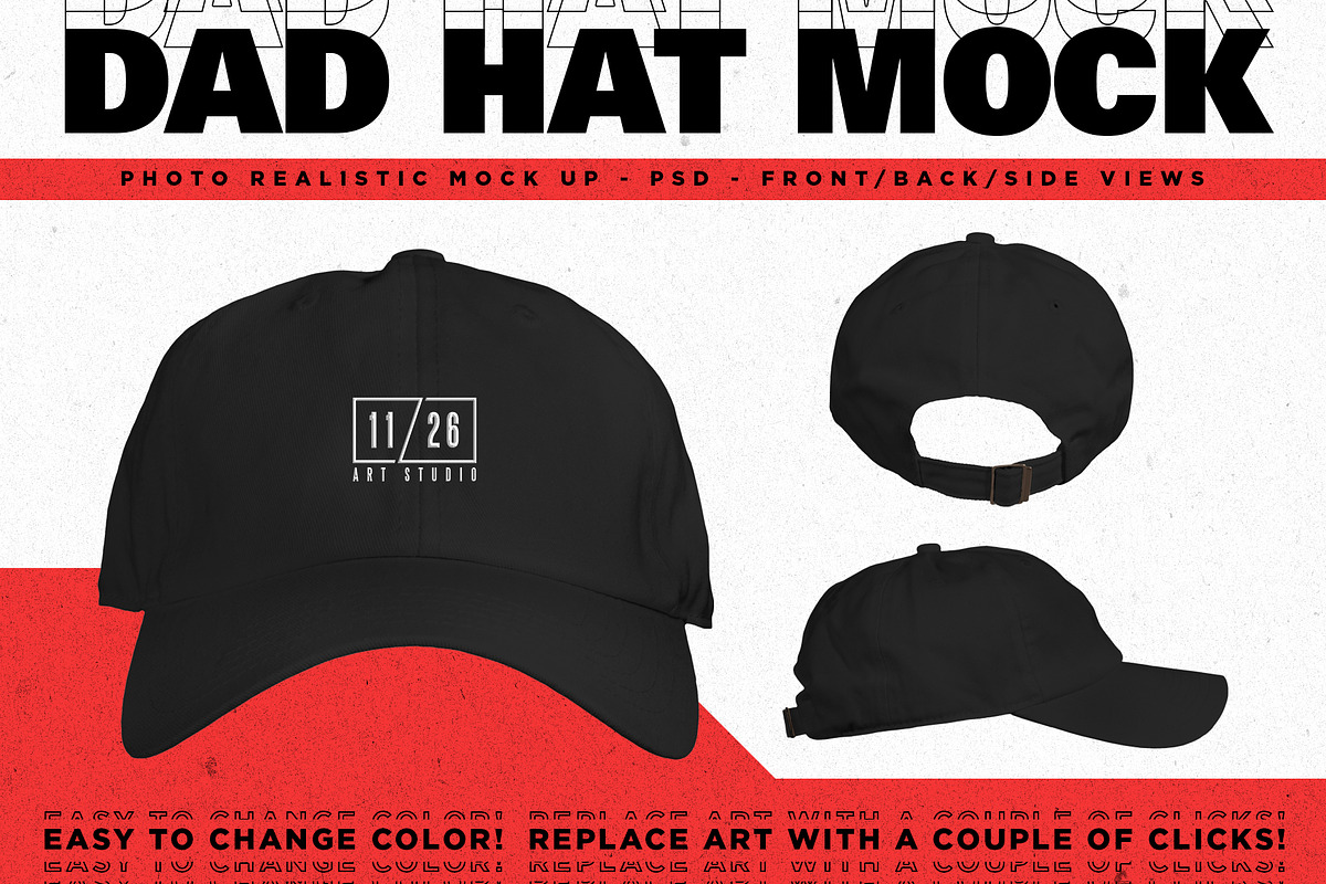 Dad Hat + Embroidery Action Bundle preview 2