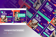 Modern We Are Hiring Instagram Post, a Social Media Template by SquidPixey (Thumbnail 5 of 6)