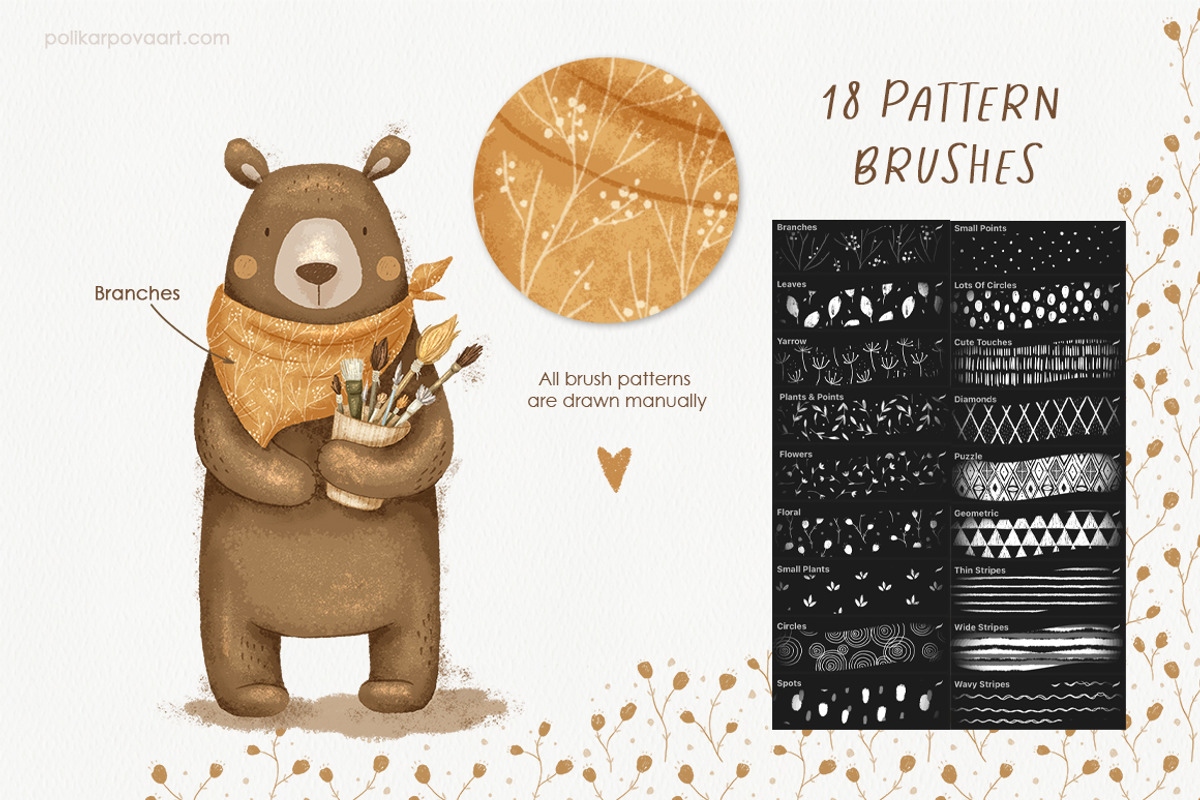 Tasty Brushes & Canvas for Procreate, a Brush Add-On by polikarpovaart (Photo 6 of 13)