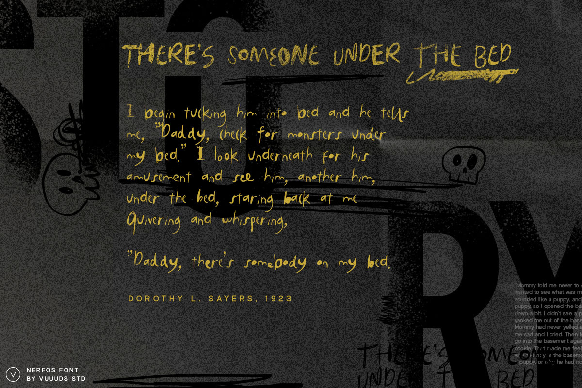 Nerfos Font, a Handwritten Font by vuuuds (Photo 3 of 11)
