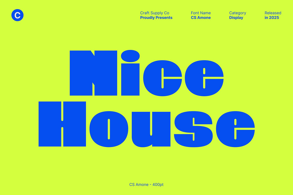 CS Amone – Bold Display Font, a Sans Serif Font by Craft Supply Co. (Photo 2 of 8)
